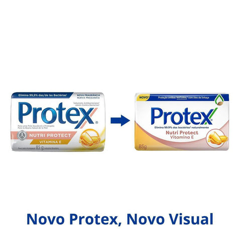 Sabonete Protex Nutri Protect Vitamina E, Barra, 1 Unidade Com 85G