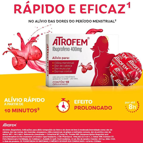 Atrofem 400mg - 10 Unidades - Cápsula