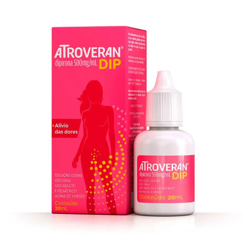 Atroveran Dip 500mg/mL - 20 mL - Solução
