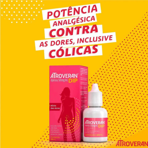 Atroveran Dip 500mg/mL - 20 mL - Solução