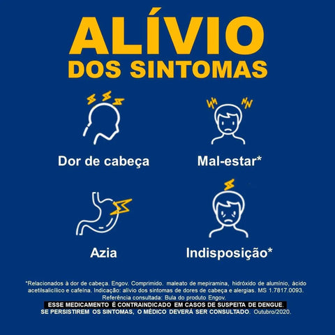 Engov 15mg + 150mg + 150mg + 50mg - 12 Unidades - Comprimido