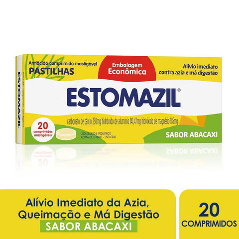 Estomazil Pastilha 230mg + 141,47 + 185mg - 20 Unidades - Comprimido