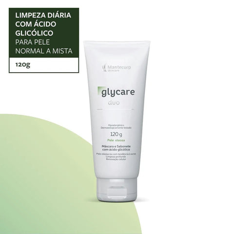 Máscara e Sabonete Facial Glycare Duo Líquido Com 120G