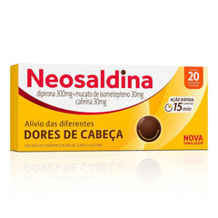 Neosaldina 30mg + 300mg + 30mg - 20 Unidades - Comprimido