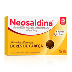 Neosaldina 30mg + 300mg + 30mg - 30 Unidades - Comprimido