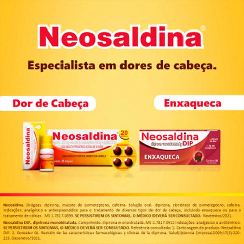 Neosaldina Dip 1g - 4 Unidades - Comprimido