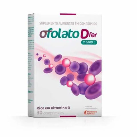Ofolato D Fer 2.000UI - 30 Unidades - Comprimido