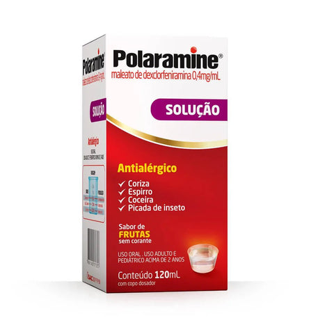 Polaramine 0,4mg/mL - 120 mL - Solução