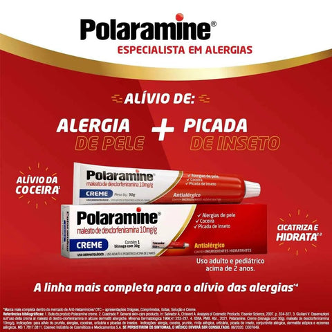 Polaramine 10mg/g - 30 g - Creme