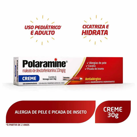 Polaramine 10mg/g - 30 g - Creme