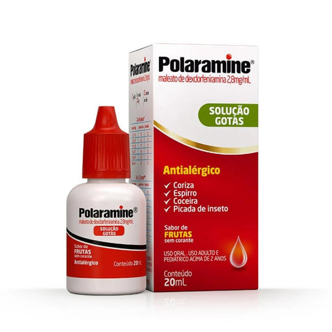 Polaramine 2,8mg/mL - 20 mL - Solução