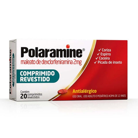 Polaramine 2mg - 20 Unidades - Comprimido