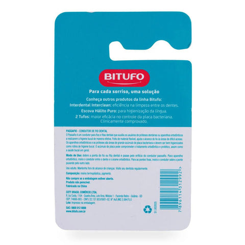 Condutor de Fio Dental Bitufo 30 Unidades