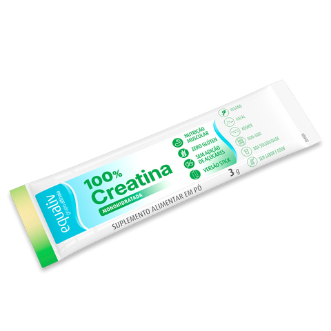 Equaliv Creatina 100% Monohidratada - 10 Sticks
