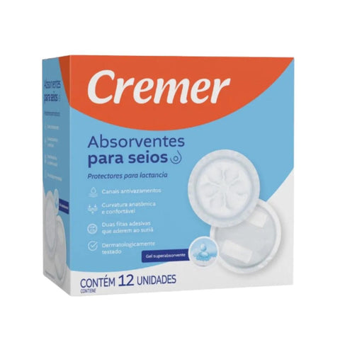Absorvente Para Seios (Cremer) 12 Unidades