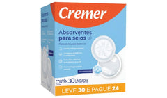 Absorvente Para Seios (Cremer)  30 Unidades
