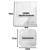 Algodão Cremer Bebê Quadrado  100 Unidades