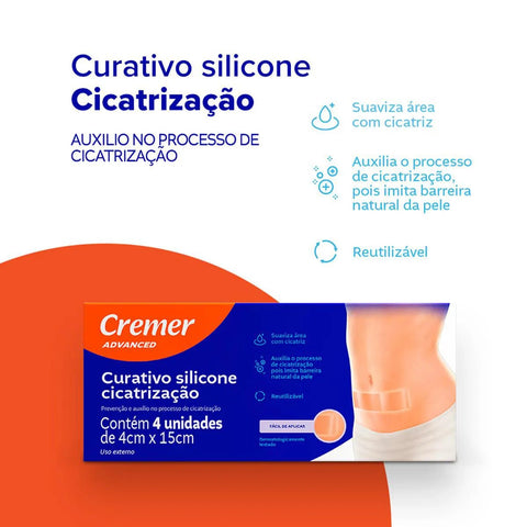 Curativo Cremer Advance Para Cicatrização 4 Unidades