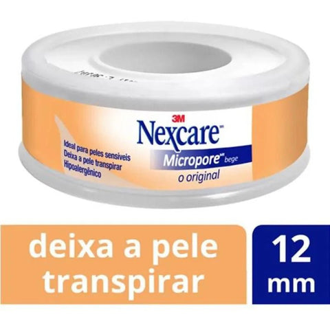 Esparadrapo Micropore Cremer 12mm x 4,5M - Cor Bege - 1 Unidade