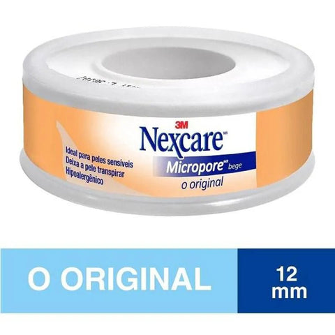 Esparadrapo Micropore Cremer 12mm x 4,5M - Cor Bege - 1 Unidade
