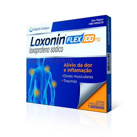 Loxonin Flex 100mg - 7 Unidades - Adesivo