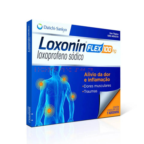 Loxonin Flex 100mg - 7 Unidades - Adesivo
