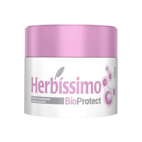 Desodorante Herbíssimo Bioprotect Hibisco, Creme Com 55G
