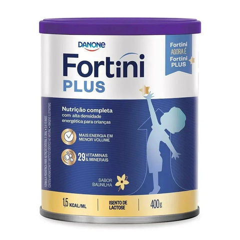 Fórmula Infantil Fortini Plus Zero Lactose Sabor Baunilha - 400 g