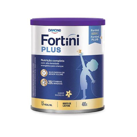 Fórmula Infantil Fortini Plus Zero Lactose Sabor Baunilha - 400 g
