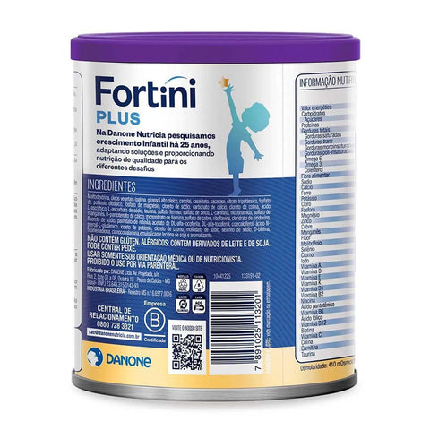 Fórmula Infantil Fortini Plus Zero Lactose Sabor Baunilha - 400 g