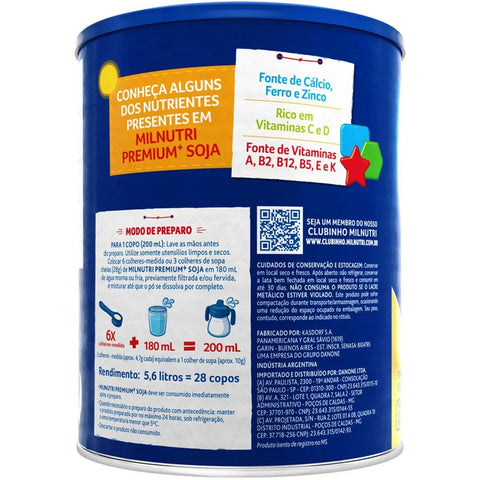 Fórmula Infantil Milnutri Premium Soja - 800 g