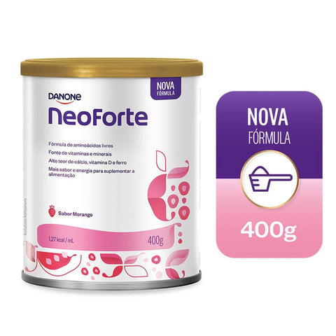 Fórmula Infantil Neoforte Sabor Morango - 400 g