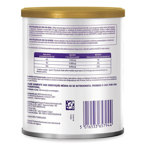 Fórmula Infantil Neoforte Sabor Morango - 400 g