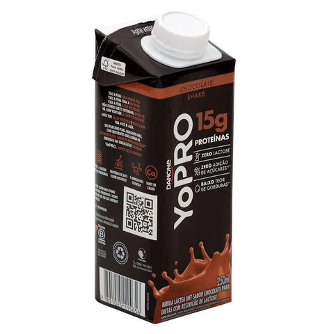 Yopro Bebida Láctea Uht Chocolate 15g de Proteínas 250ml