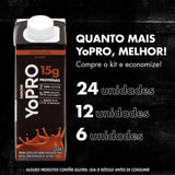 Yopro Bebida Láctea Uht Chocolate 15g de Proteínas 250ml