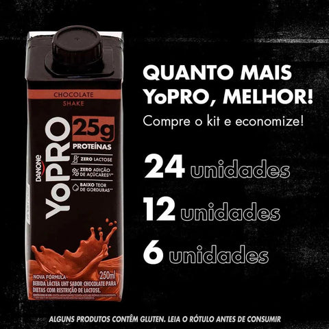 Yopro Bebida Láctea Uht Chocolate 25g de Proteínas 250ml