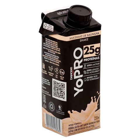 Yopro Bebida Láctea Uht Milkshake de Baunilha 25g de Proteínas 250ml