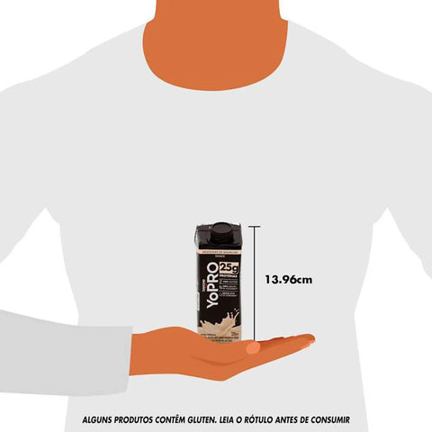 Yopro Bebida Láctea Uht Milkshake de Baunilha 25g de Proteínas 250ml