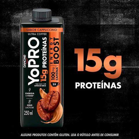 Yopro Energy Boost Uht Cappuccino 15g de Proteínas 250ml