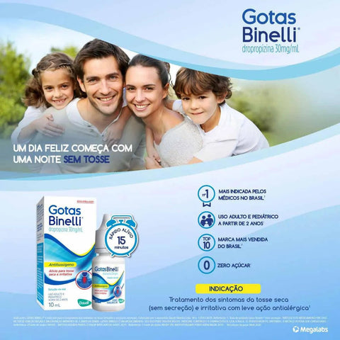 Gotas Binelli 30mg/mL - 10 mL - Solução