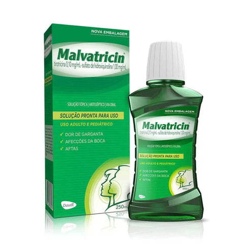 Malvatricin 0,1mg/mL + 1mg/mL - 250 mL - Solução