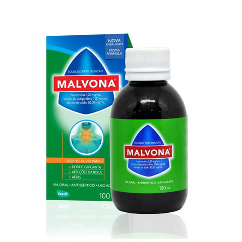 Malvona 0,2mg/mL + 60mg/mL + 1mg/mL - 100 mL - Solução
