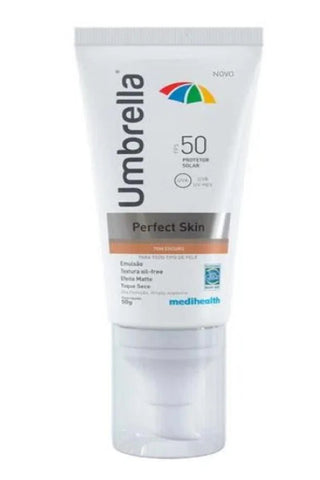 Protetor Solar Facial Umbrella Perfect Skin Escuro - FPS 50 - 50 g