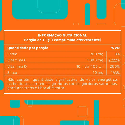 Vitamina C C-Triple 1g - 10 Unidades - Efervescente