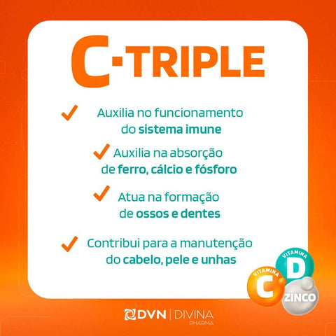 Vitamina C C-Triple 500mg - 100 Unidades - Comprimido