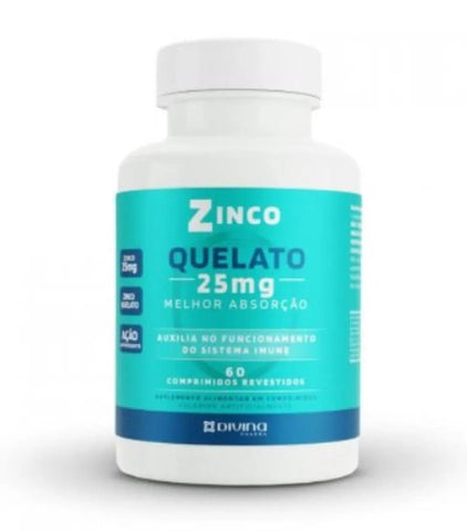 Zinco (Divina Pharma)  5mg - 60 Unidades - Comprimido