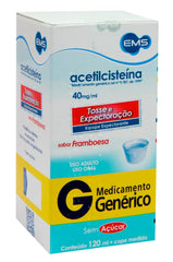 Acetilcisteína Framboesa (EMS)  40mg/mL - 120 mL - Xarope