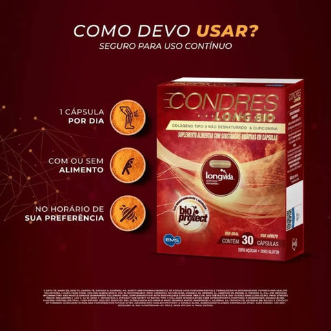 Colágeno Tipo II (EMS) 90 Unidades - Cápsula
