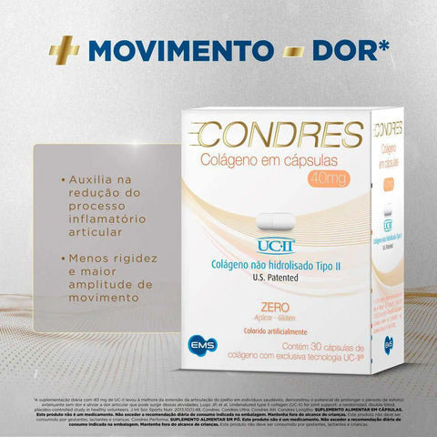 Condres Colágeno 40mg - 30 Unidades - Cápsula