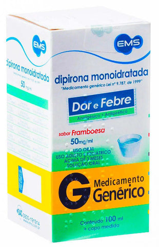 Dipirona Monoidratada (EMS) 50mg/mL - 100 mL - Solução